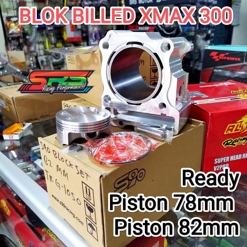 Blok BORE UP S90 Xmax Piston 78 dan 82 Original S90 blok billet billed