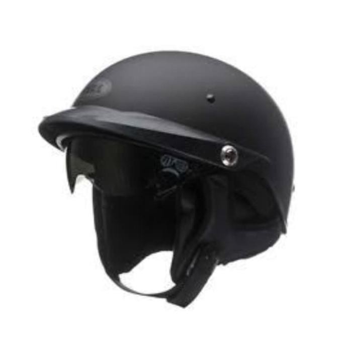 Bell Pit Boss Matt Black On | Helm Motor Bikers | Retro