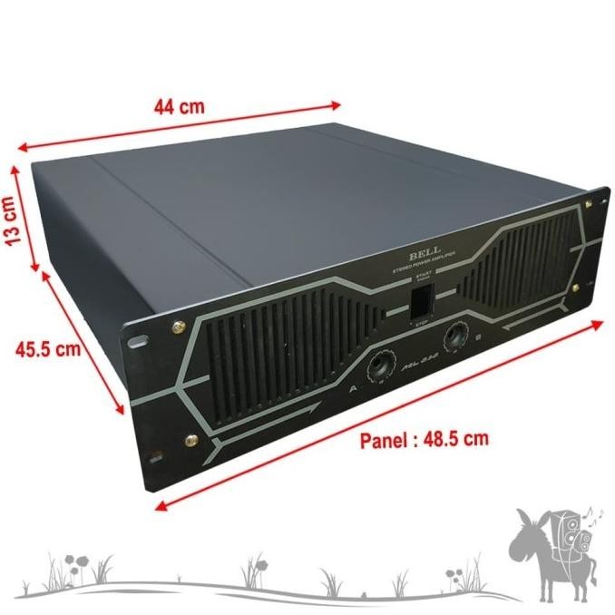 Box Power Amplifier Bell M838