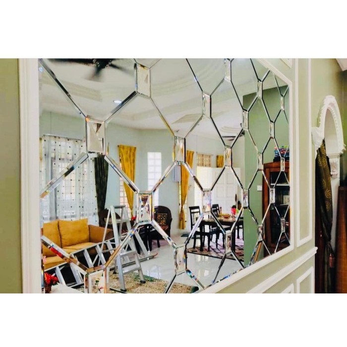 Ready CERMIN DEKORASI DINDING CERMIN DINDING MOZAIK PESENAN KONSUMEN