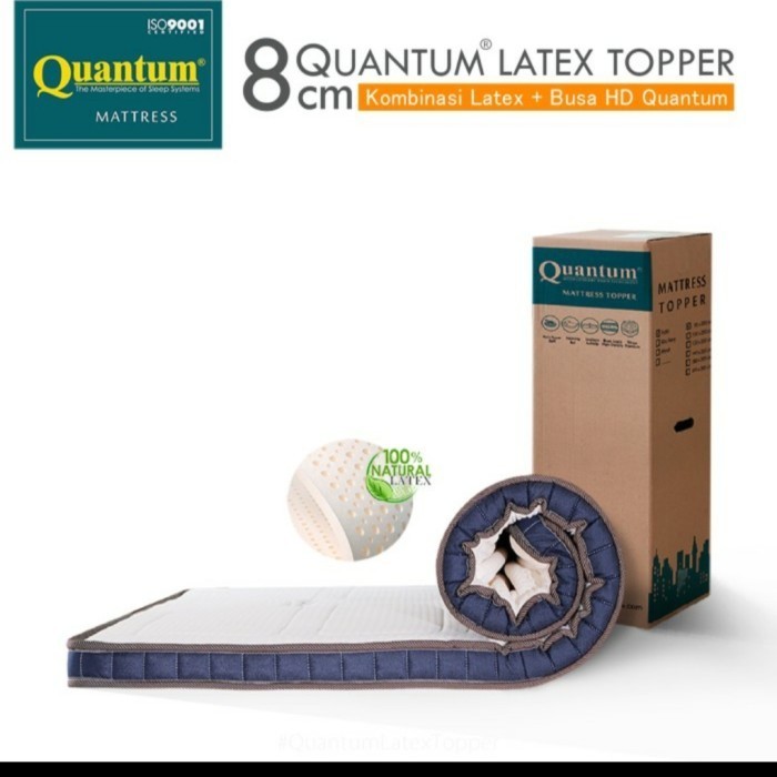 Ready Quantum LATEX Topper 160x200 cm Mattress Topper Latex Alas kasur vakum