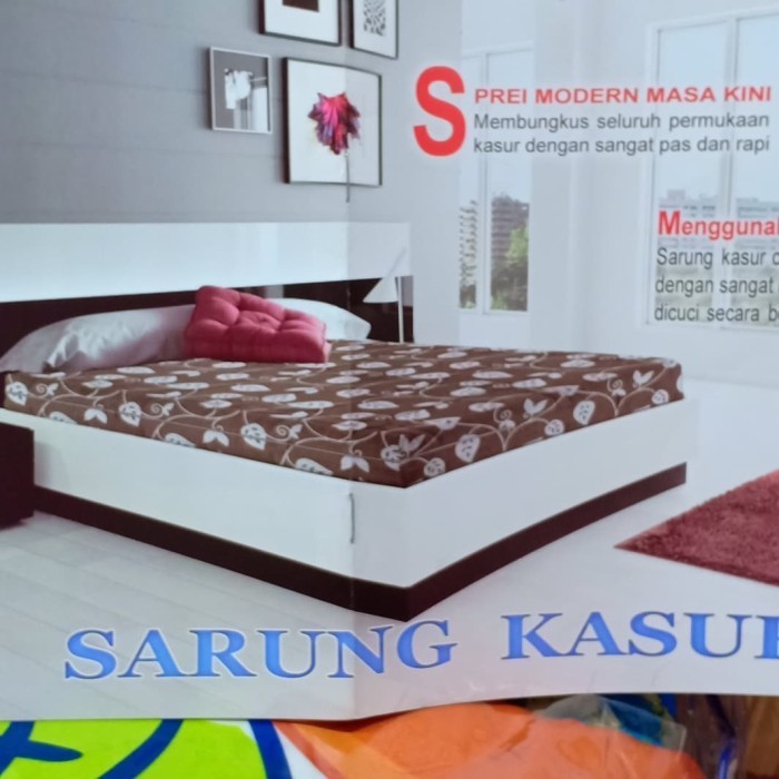Ready sarung kasur busa tinggi 20 ukuran 140 x 200 / 120 x 200