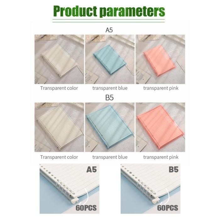 

LOOSE LEAF BINDER NOTEBOOK REFILLABLE A5 B5/ NOTEBOOK BISA DIISI ULANG BEST SELLER