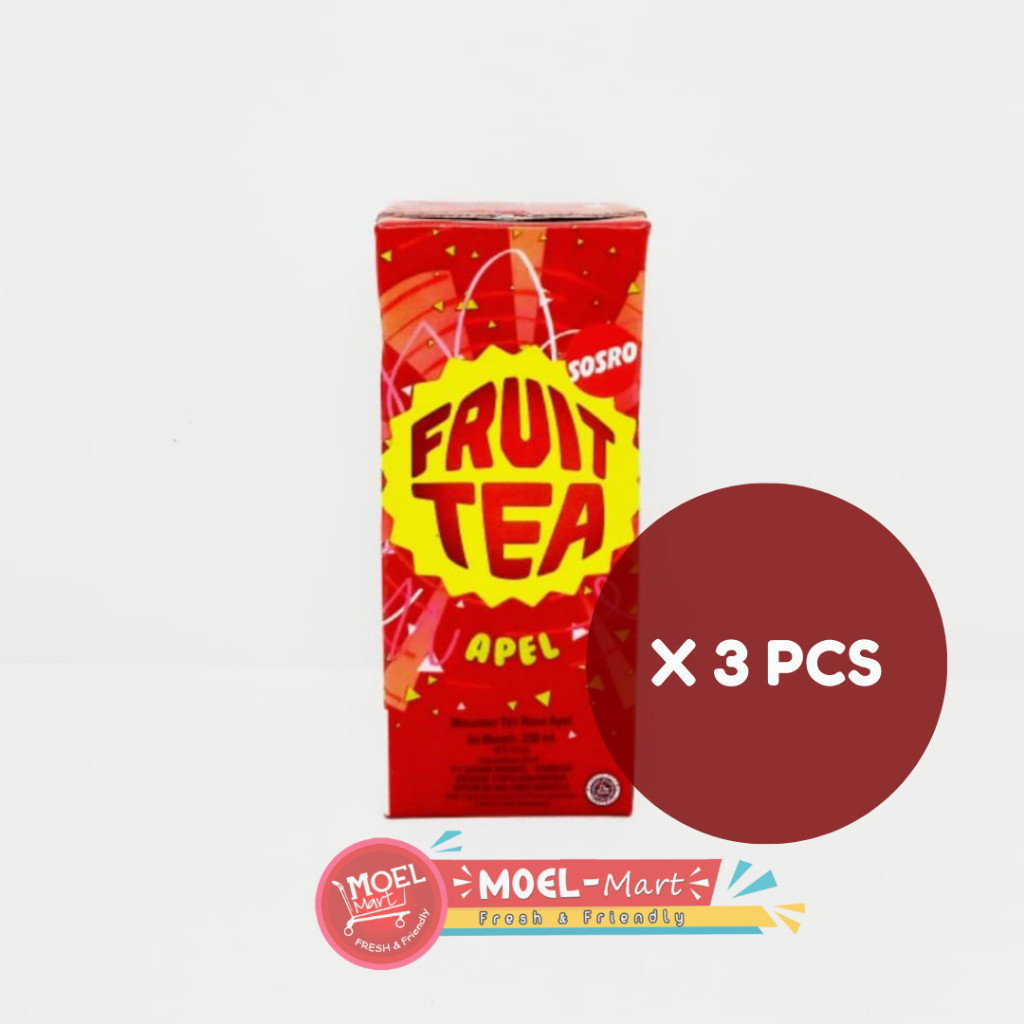 

SOSRO FRUIT TEA APPLE 3 Kotak x 250ML