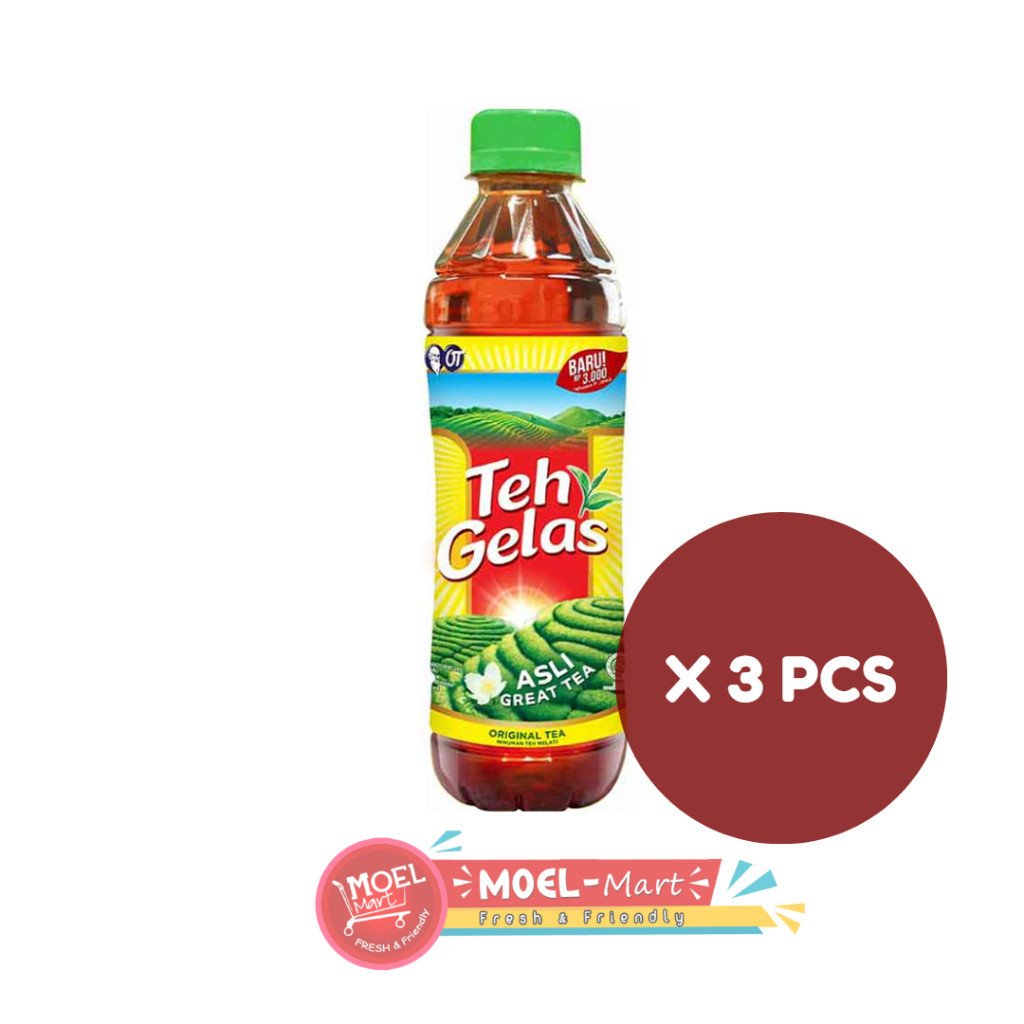 

TEH GELAS ORIGINAL 350ML x 3 BTL