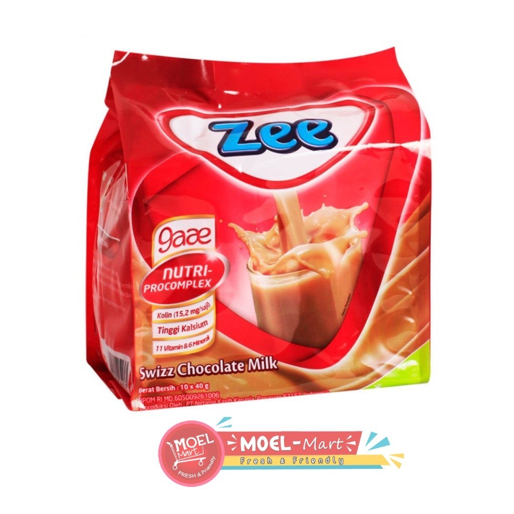 

ZEE Swizz Chocolate Milk Bag 10 Sachet x 40gr