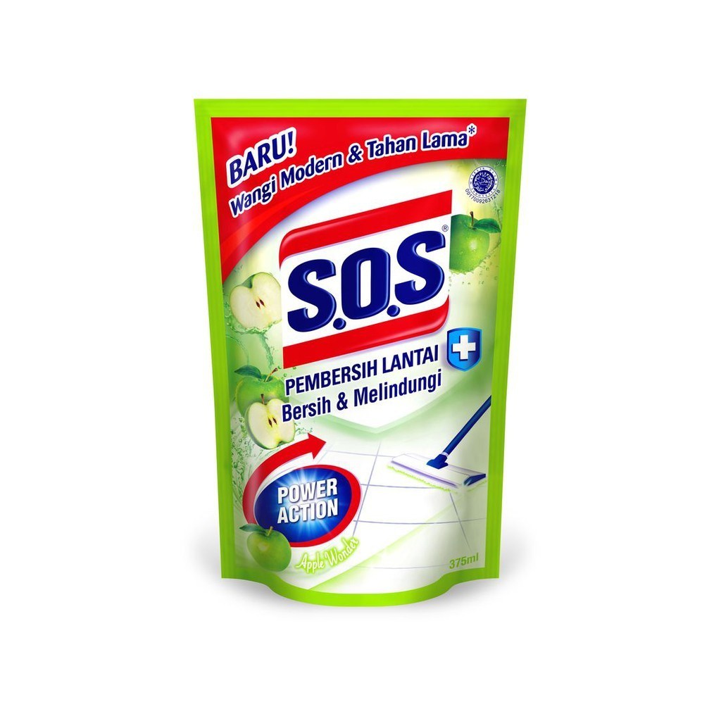 SOS Lantai Apple Refill 375ml
