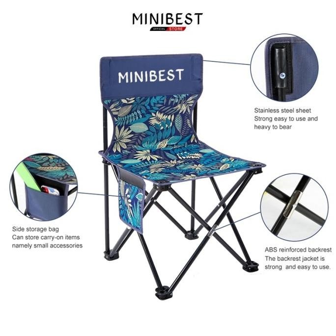 TERLARIS MINIBEST Kursi Lipat Camping Kursi Lipat Outdoor Portable
