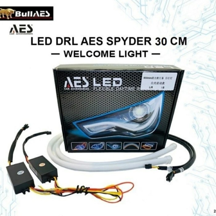 Asli Lampu Alis Aes 30 Cm Welcome Light Running Sen I Drl Alis Aes 2 Mode Free Ongkir