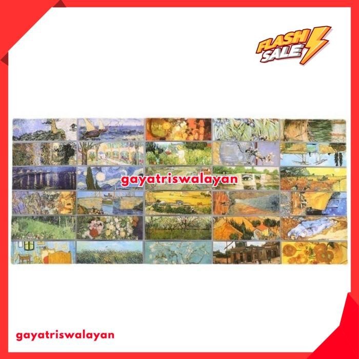 

30PCS / SET PEMBATAS BUKU - DESAIN MIYAZAKI HAYAO / VAN GOGH TERBAIK