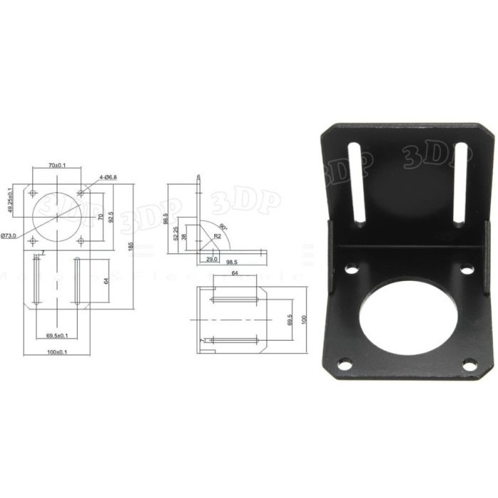 Bracket Stepper motor 86A (Nema 34)