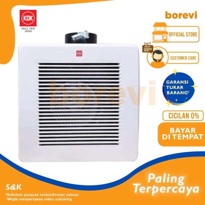 Kdk 24cdqna Ceiling Exhaust Fan Plafon 10 Inch Cerobong Sirocco Hexos