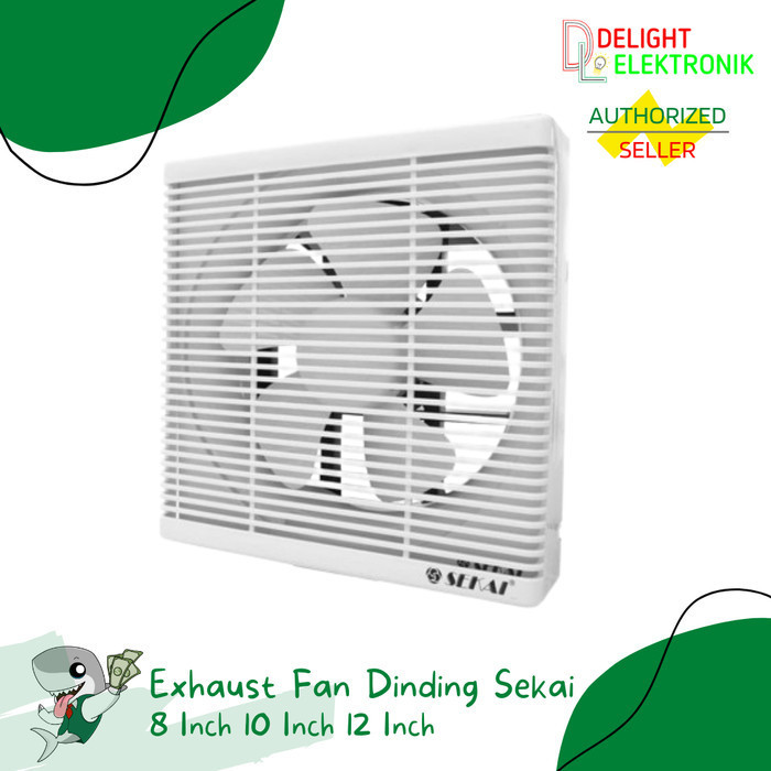 Exhaust Fan Dinding Sekai 8 10 12 Inch
