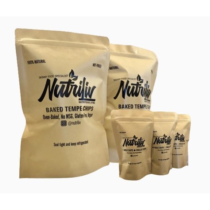

Mix 1 Nutriliv Baked Tempe Chips, 1 Garlic Chips, 1 Shallot Chips L83S