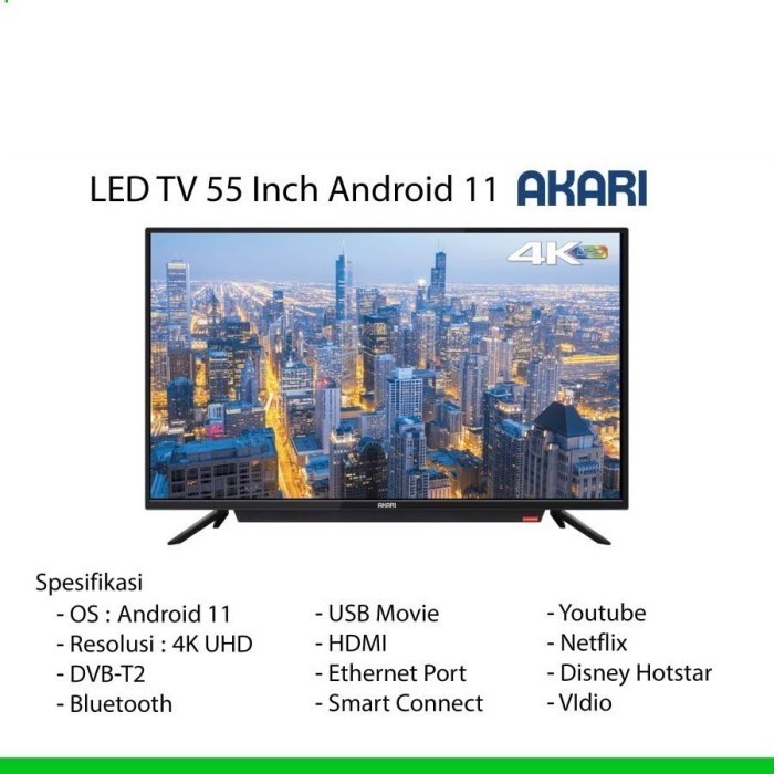 Silahkan Order] Akari smart tv 55 inch