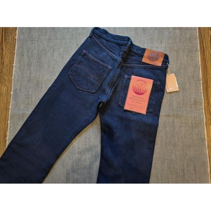 Studio D'Artisan Kakishibu Indigo Sashiko Selvage Jeans