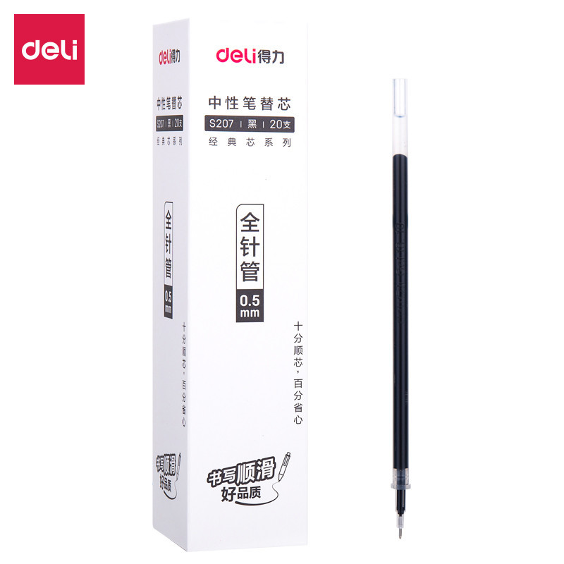

Deli Gel Pen Refill / Isi Ulang Pulpen Gel 0.5mm Hitam S207