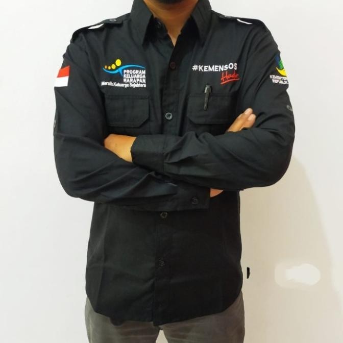 Kemeja Kemensos Hadir Kemeja Pkh Kemeja Kemensos Baju Pkh Seragam Pkh