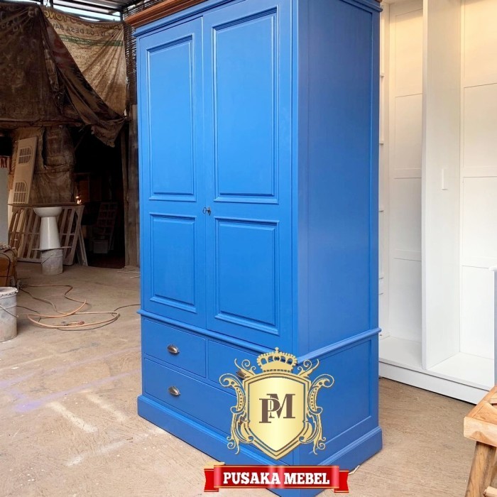 lemari pakaian minimalis 2 pintu, lemari pakaian anak minimalis kayu| Mebel Jepara