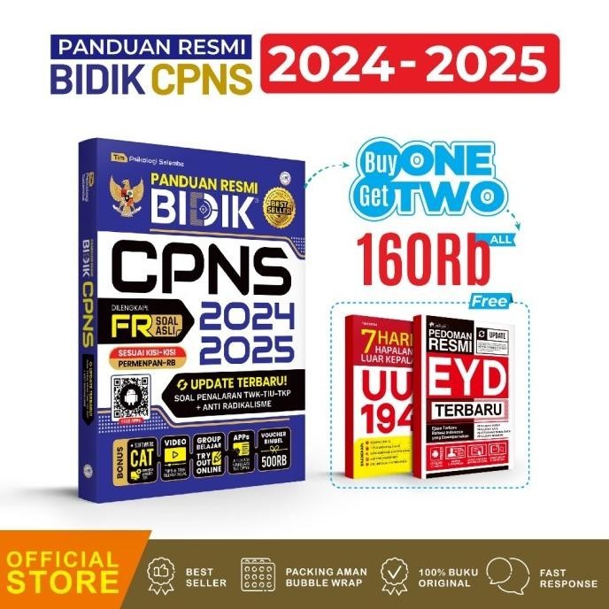 

BUKU CPNS TERUPDATE PANDUAN RESMI BIDIK CPNS DILENGKAPI SOAL FR ASLI