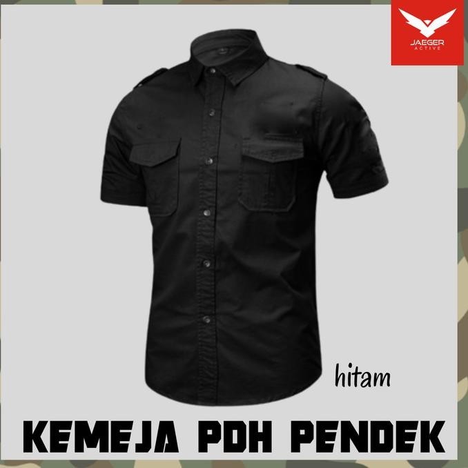Kemeja Baju Pdh Putih Polos Seragam Kerja Lengan Pendek Pria Xl Xxl 4L