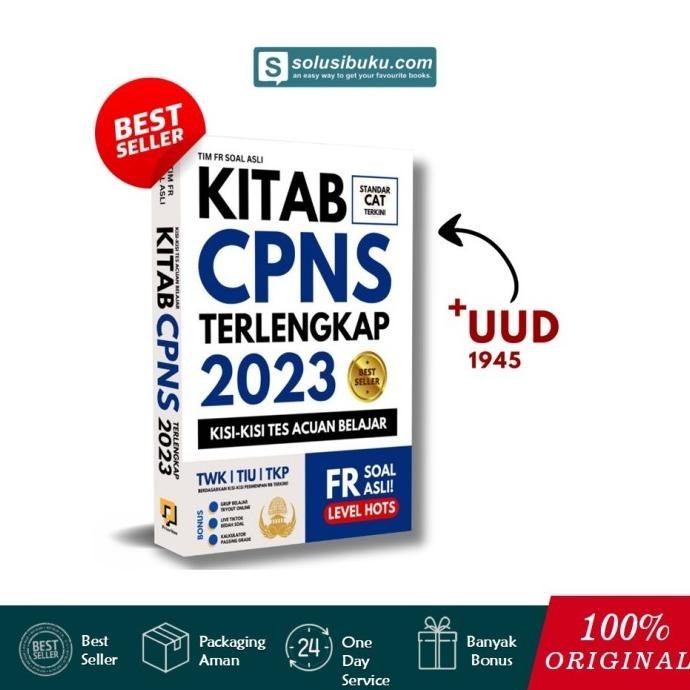 

Buku Kitab CPNS Terlengkap 2023 : Kisi-Kisi Acuan Belajar (Solusibuku)
