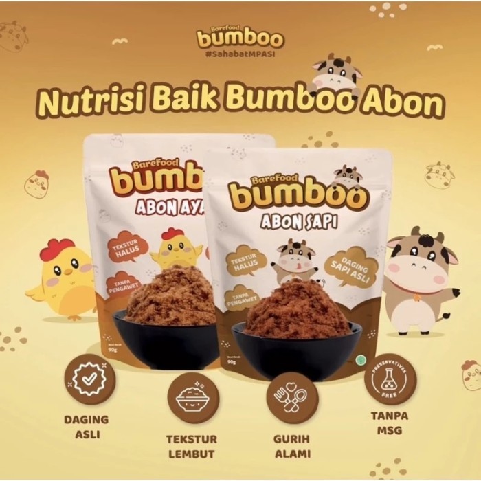 

FREE ONGKIR Bumboo Abon Sapi Abon Ayam Anak Abon Mpasi Murah Abon Halal Bergizi