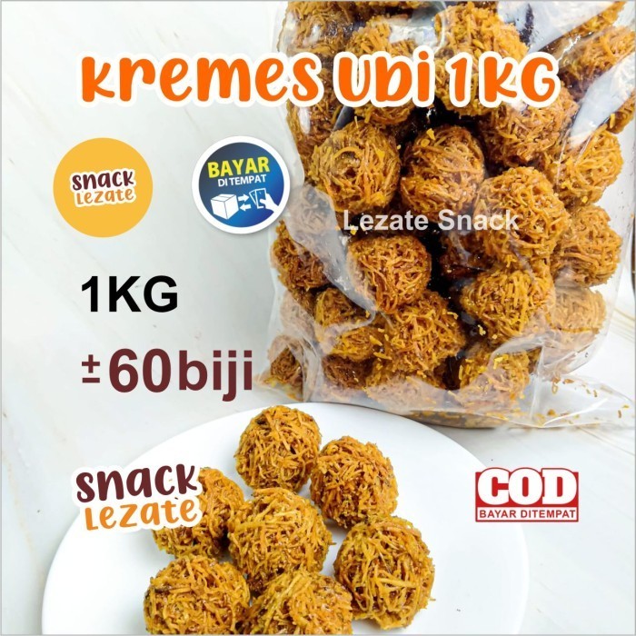 

SPECIAL Grubi Kremes 1 KG Isi 60 Biji Manis / Kremes Ubi Jalar Gula Merah