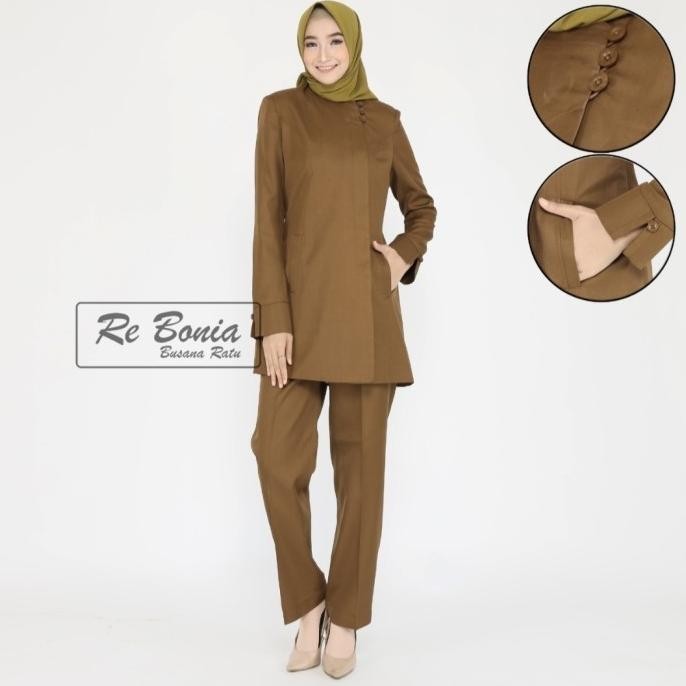 Blazer Wanita Seragam Kantor Pemda Baju Dinas Pemda Asn