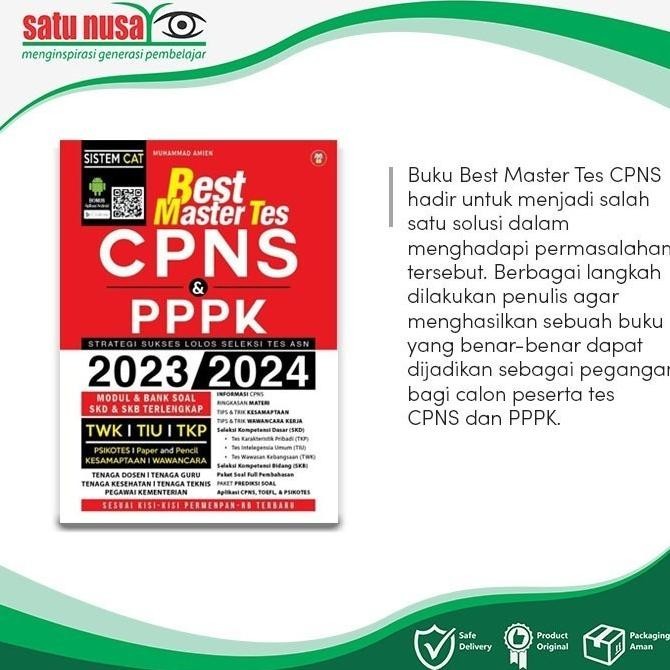 

Buku Best Master Tes Cpns & Pppk 2023-2024 Buku Cpns P3K - Yrama Widya