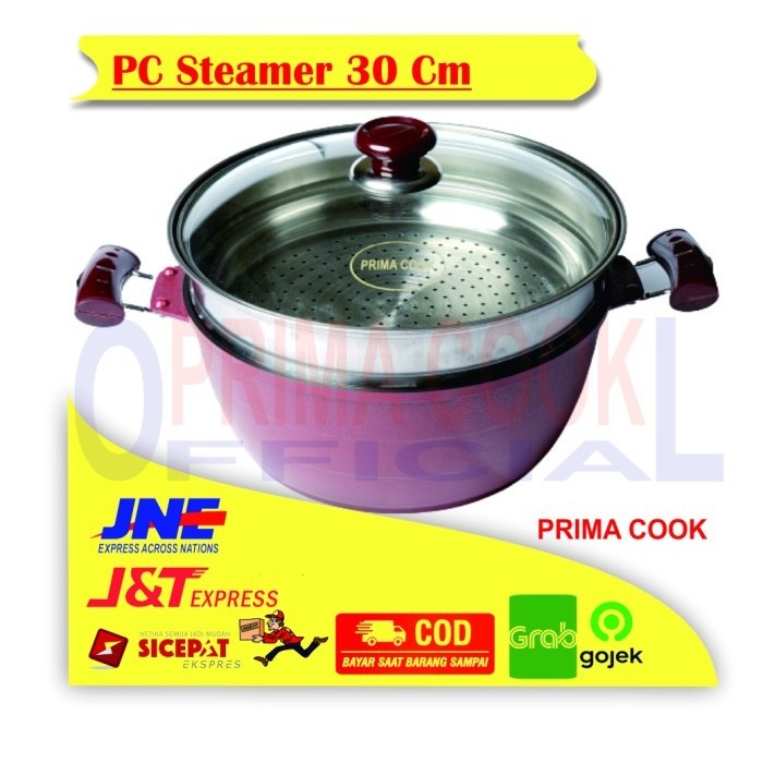 PRIMA COOK - Steamer 30 Cm - Marble Coating Plus Sarangan