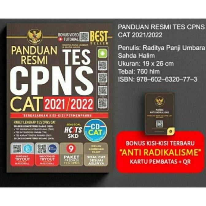 

Panduan Resmi Tes CPNS CAT 2021/2022 (Plus CD)