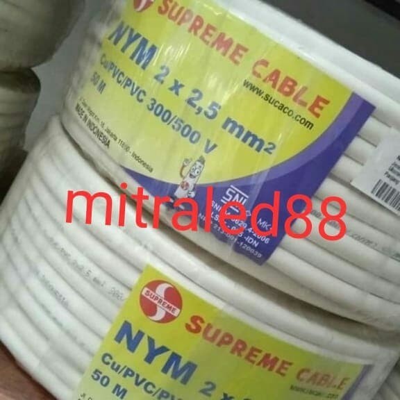 KABEL LISTRIK TUNGGAL / POWER NYM 2X2,5MM SUPREME