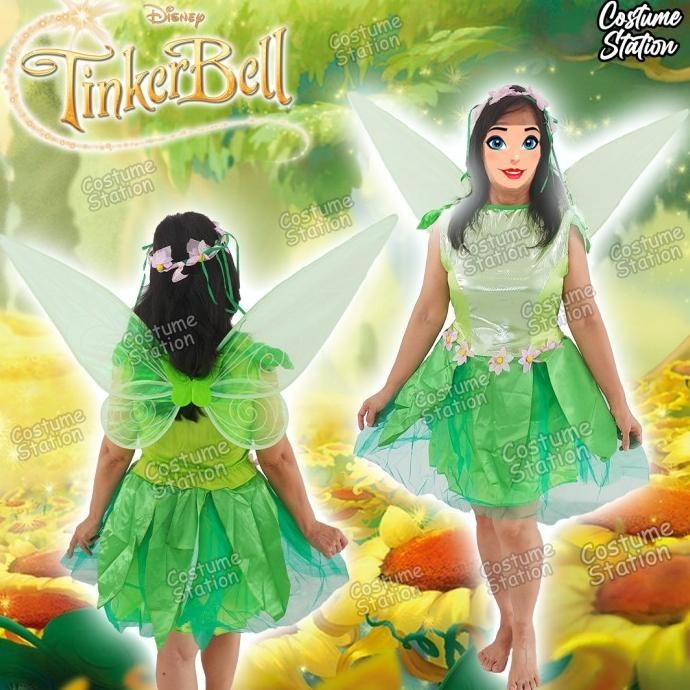 Kostum Tinkerbell/Costume Princess Fairy Peri Peter Pan Wanita Dewasa
