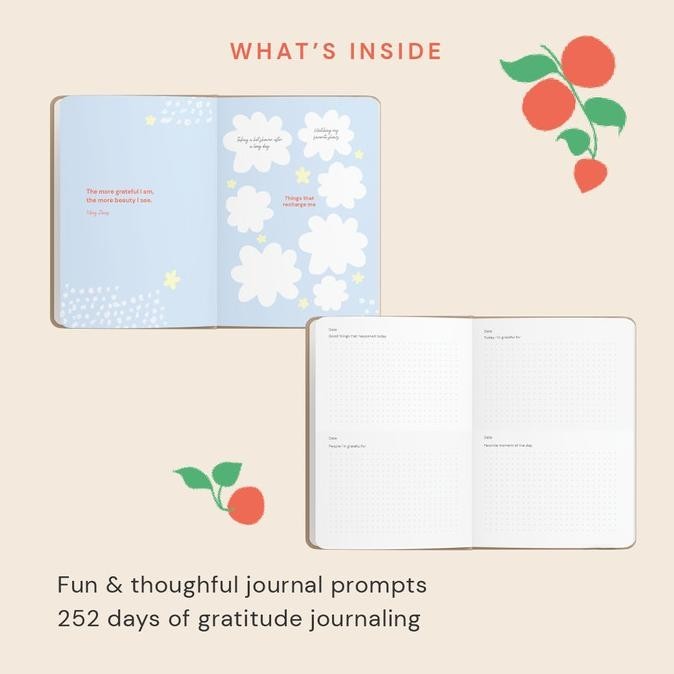 

Thre Gratitude Journal + Custom Nama