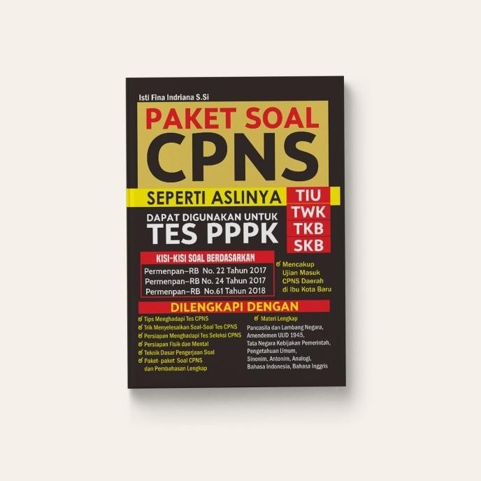 

Buku Paket Soal CPNS Seperti Aslinya (TIU, TWK, TKB, SKB) Tahun 2021