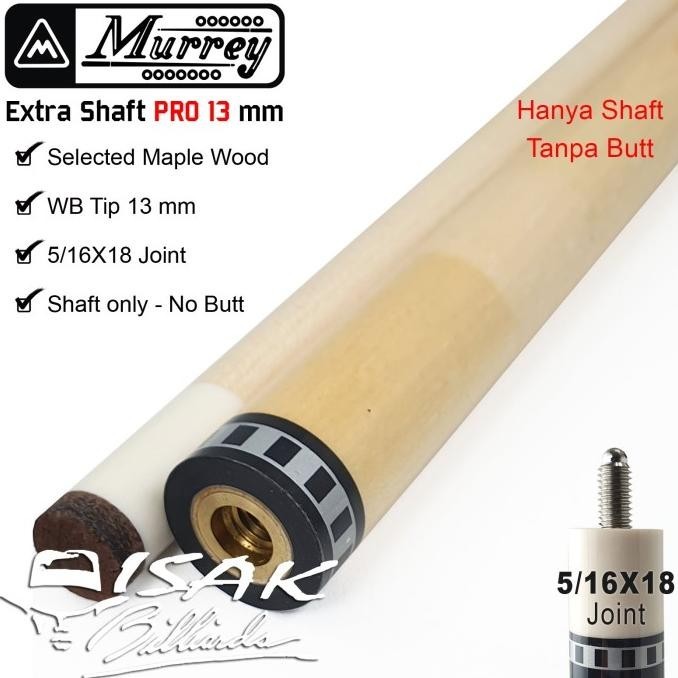 Extra Shaft For Murrey Pro Series Cue - Kepala Stick Stik Kiu Billiard