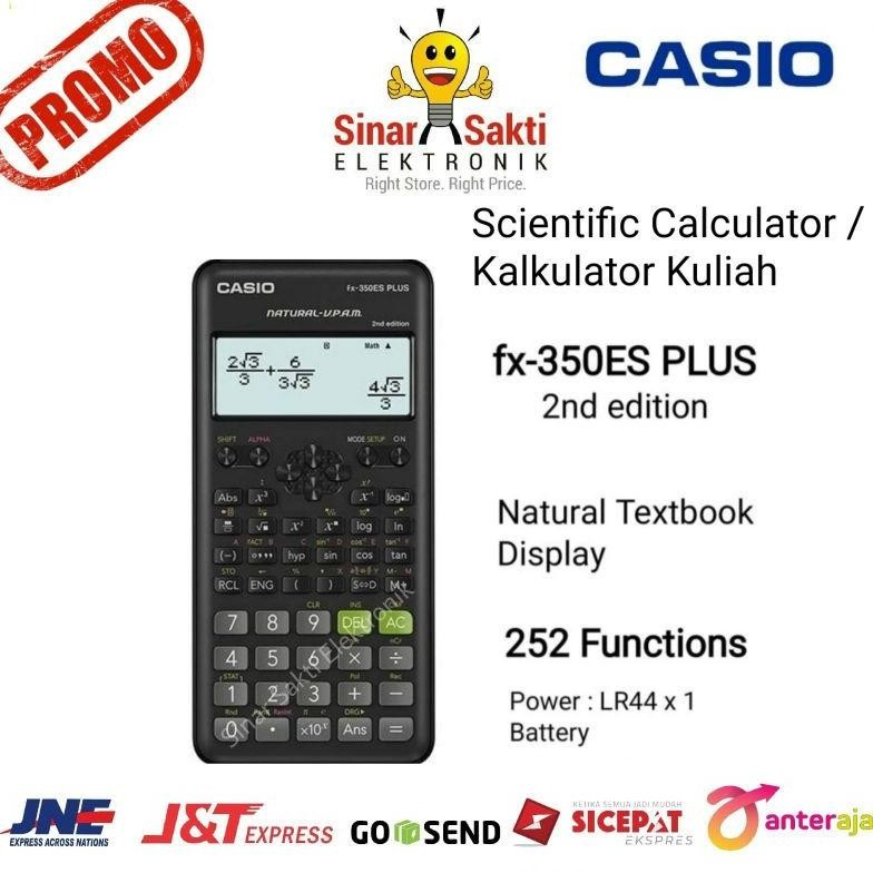 

promooo baru casio kalkulator kuliah scientific calculator fx 350es plus 350 es