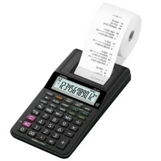 

readyy!!! paket casio hr-8 rc + kertas + tinta - kalkulator print