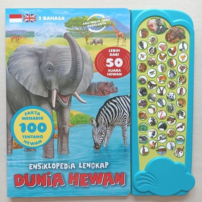 Ensiklopedia Lengkap Dunia Hewan: 50 suara hewan Bhs Indonesia&Inggris LJM