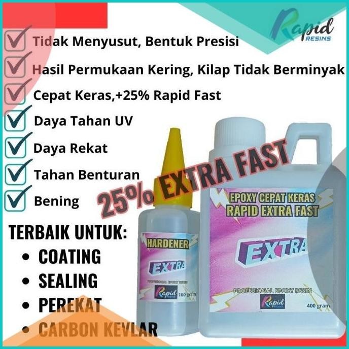 Resin Epoxy Extra Cepat Keras Fast Curing Carbon Fiber Kevlar Composit