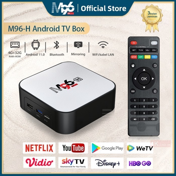 Mey - 889 Set Top Box Tv Digital-- Tripsky-M96-H Android Tv Box