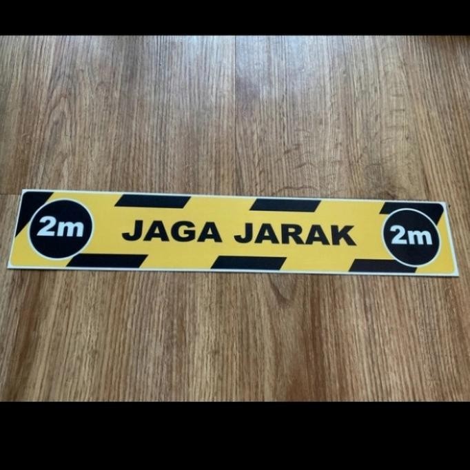 

stiker JAGA JARAK 6X30CM sign rambu k3