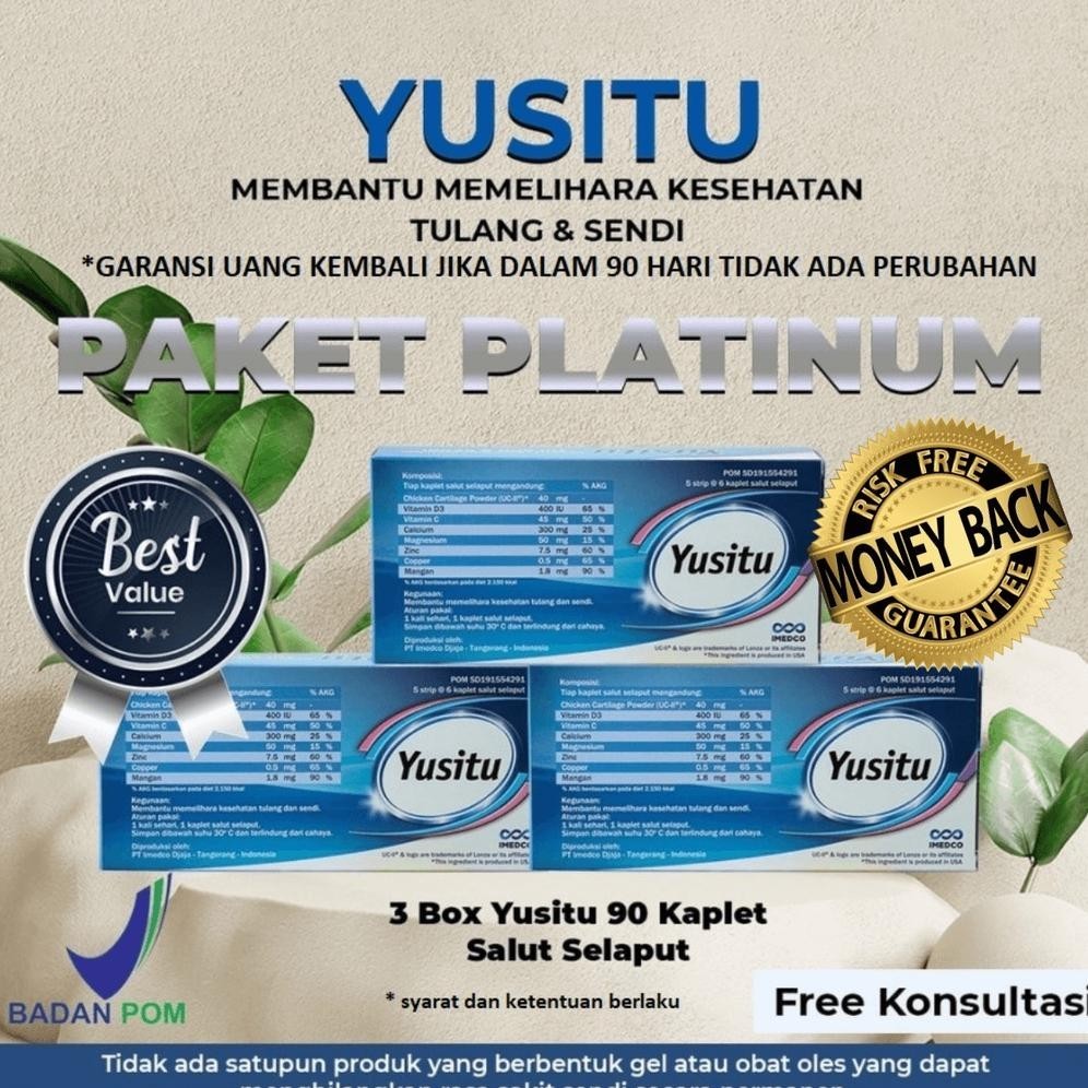 PRODUK TERBARU YUSITU - PAKET PLATINUM - OBAT TULANG SENDI TERBAIK