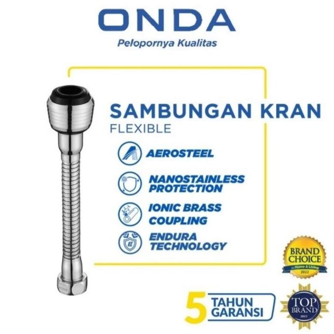 Trend Onda Sambungan Ujung Keran Kran Air Cuci Piring Fleksible Fleksibel Pengiriman Cepat