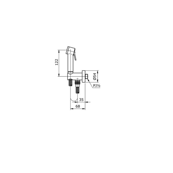JET SHOWER TOTO TX 403 SEW / TOILET SHOWER TOTO TX403SE#W / TX403SEW MURAH