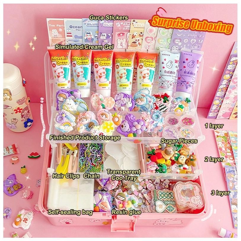 

Promo 885Pcs Diy Gantungan Kunci Akrilik Set Diy Keychain Set Kartu Stiker Luca Kotak Guka Cream Gum Kartun Mainan Anak Perempuan Hadiah Ulang Tahun St77