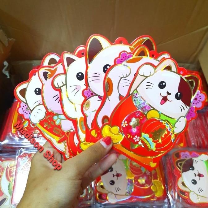 

OLH - Angpao Imlek Pendek 3d 112 Maneki Neko Ampao Hoki Grosir Murah Diskon TERLARIS