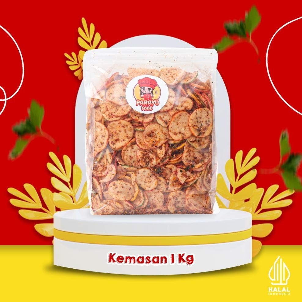 

Parayu Food - Kerupuk Seblak Kering Sebring Pedas Kemasan 1 KG