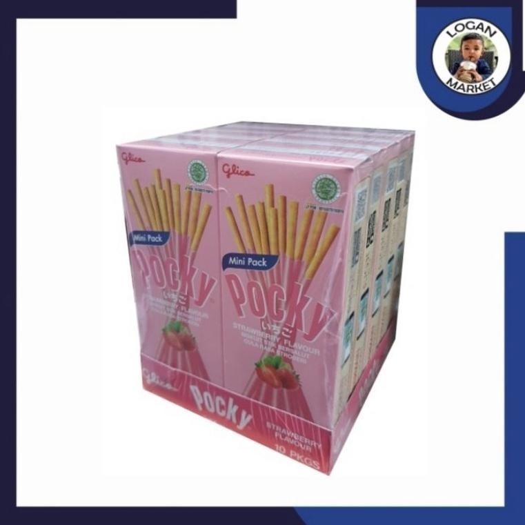 

Paket Glico Pocky Mini Strawberry 22 gram 22gram 10Pcs 10 Pcs